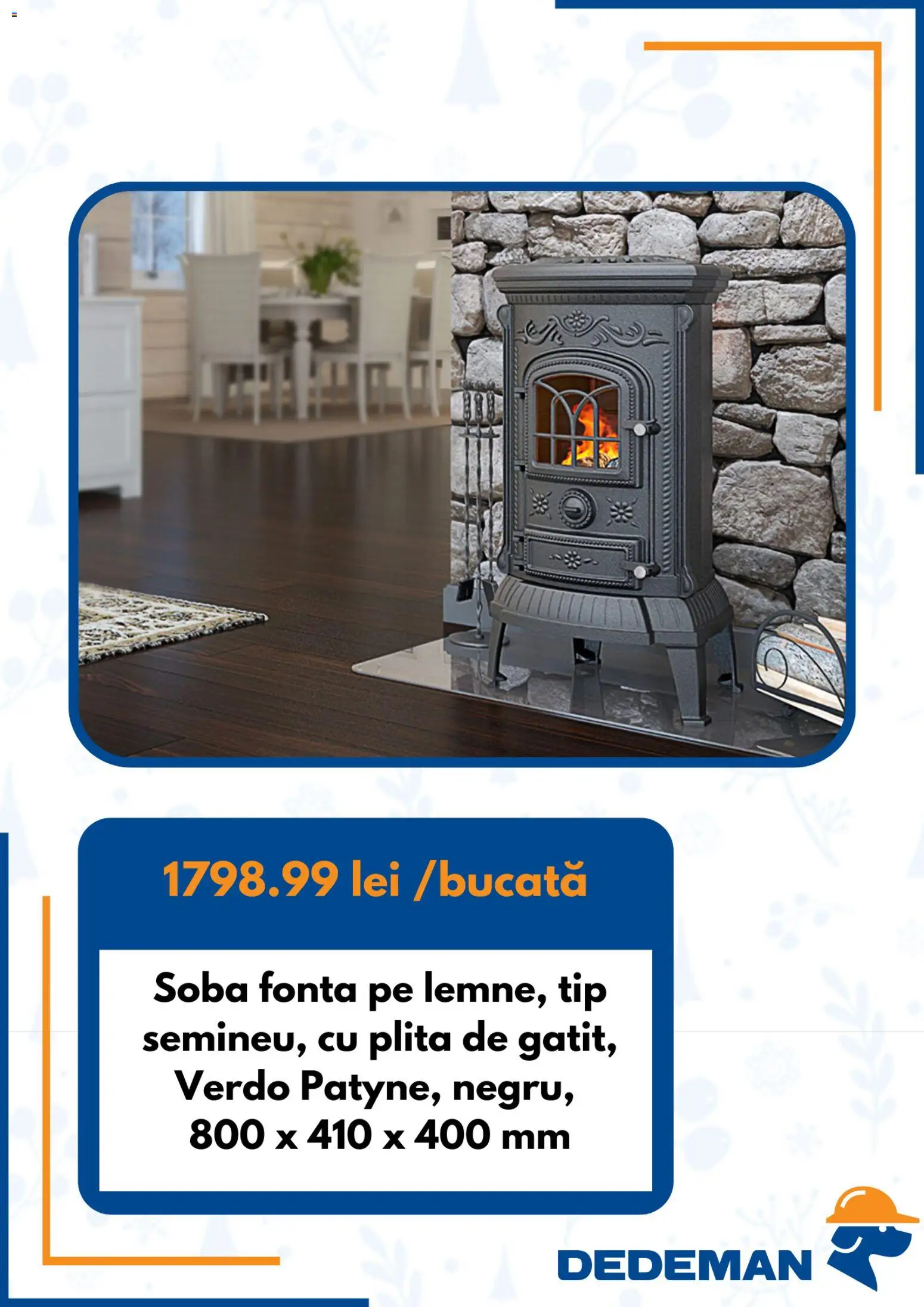 Noul catalog Dedeman – valabil de la 01.11.2025 | Pagină: 4 | Produse: Plită, Sobă