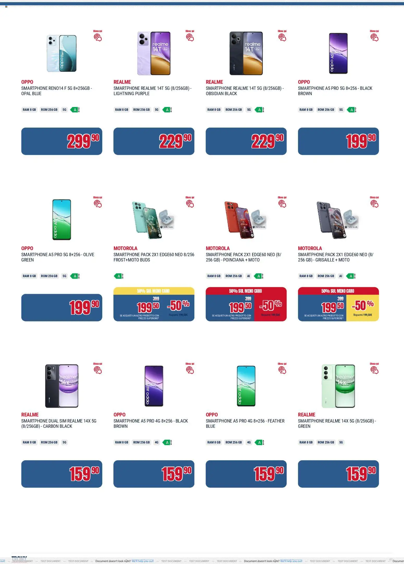 Volantino Trony del 04.12.2025 | Pagina: 7 | Prodotti: Olive, Smartphone