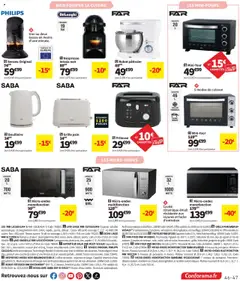 Conforama - Prévisualisation de Conforama catalogue valide à partir de 30.09.2025 | Page: 47 | Produits: Plateau, Bouilloire, Friteuse, Aspirateur balai