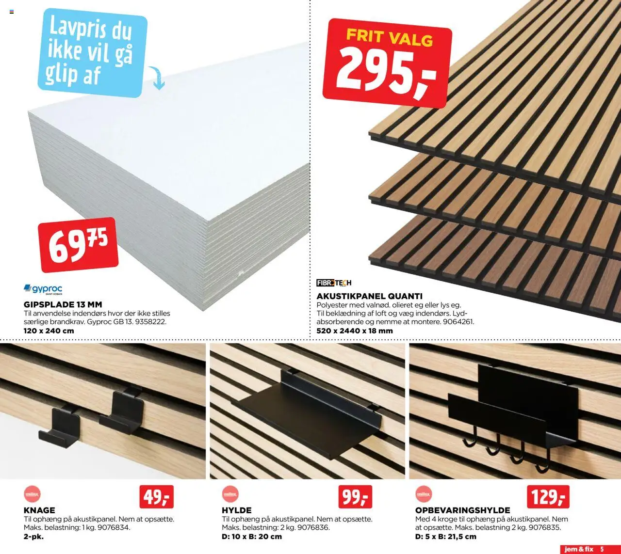 Jem & fix Tilbudsavis gyldig fra 06.07.2025 | Side: 5 | Produkter: Hylde, Lyd