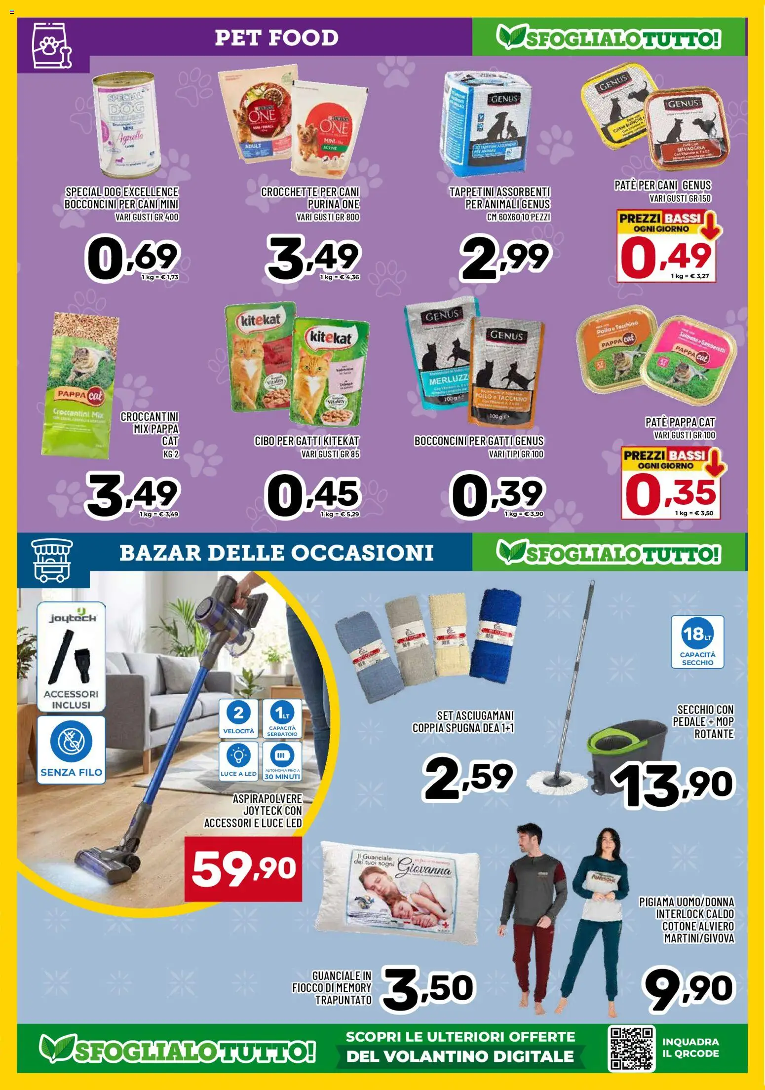 Volantino Il Centesimo del 02.01.2026 | Pagina: 16 | Prodotti: Spugna, Pollo, Pigiama, Aspirapolvere