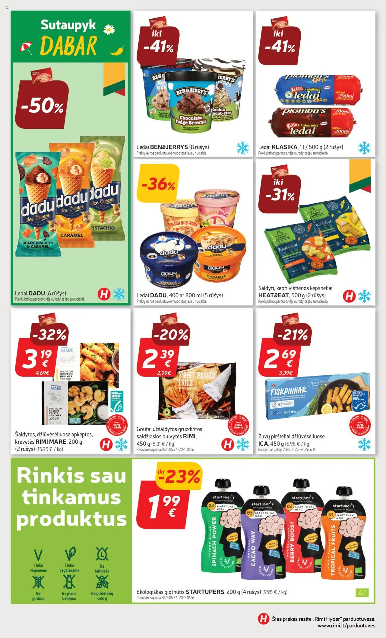 Rimi leidinys│galioja nuo 03.06.2025 | Puslapis: 18 | Prekių: Ledai, Vištienos