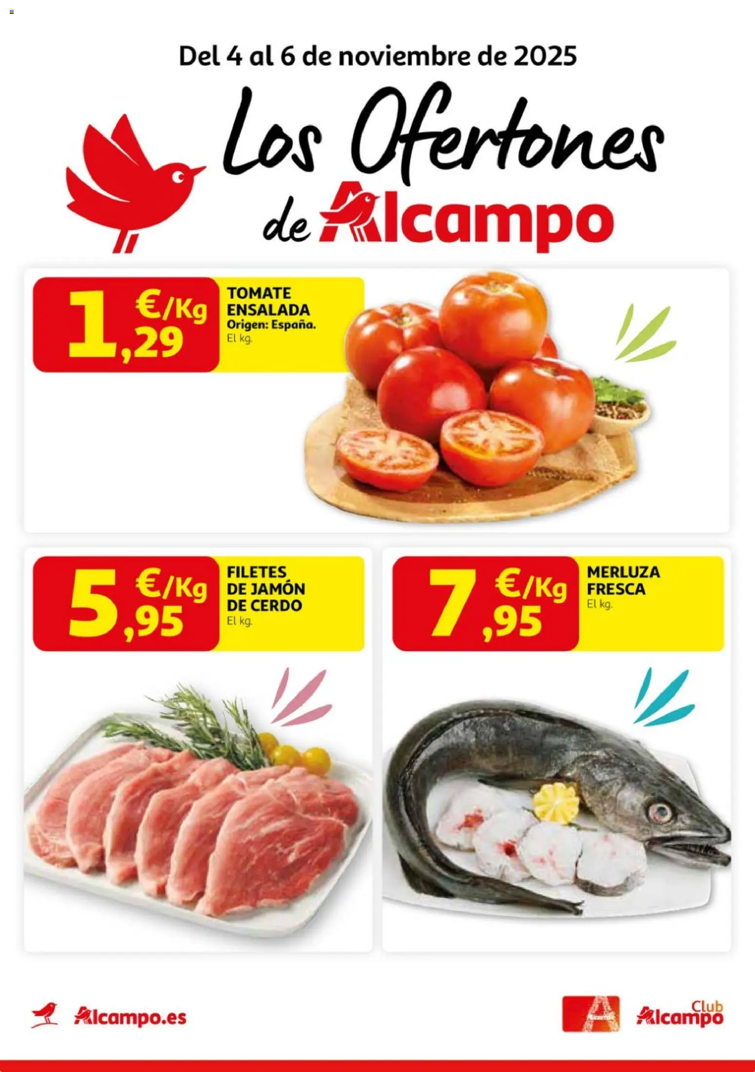Alcampo - Pasamanos  │ válido desde el 04.11.2025 | Página: 1 | Productos: Jamón, Cerdo, Ensalada
