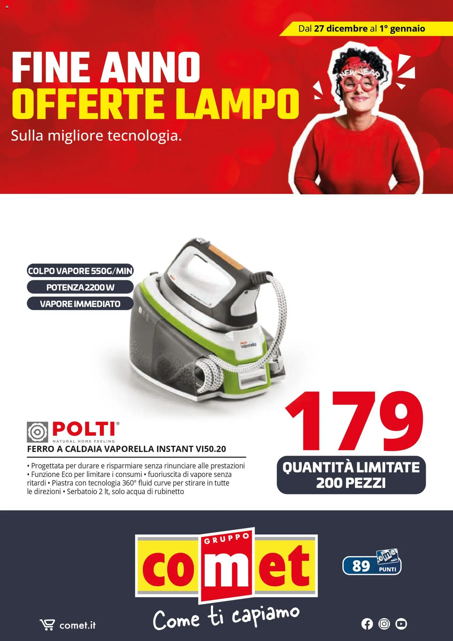 Volantino Comet del 27.12.2025 | Pagina: 53 | Prodotti: Caldaia, Acqua