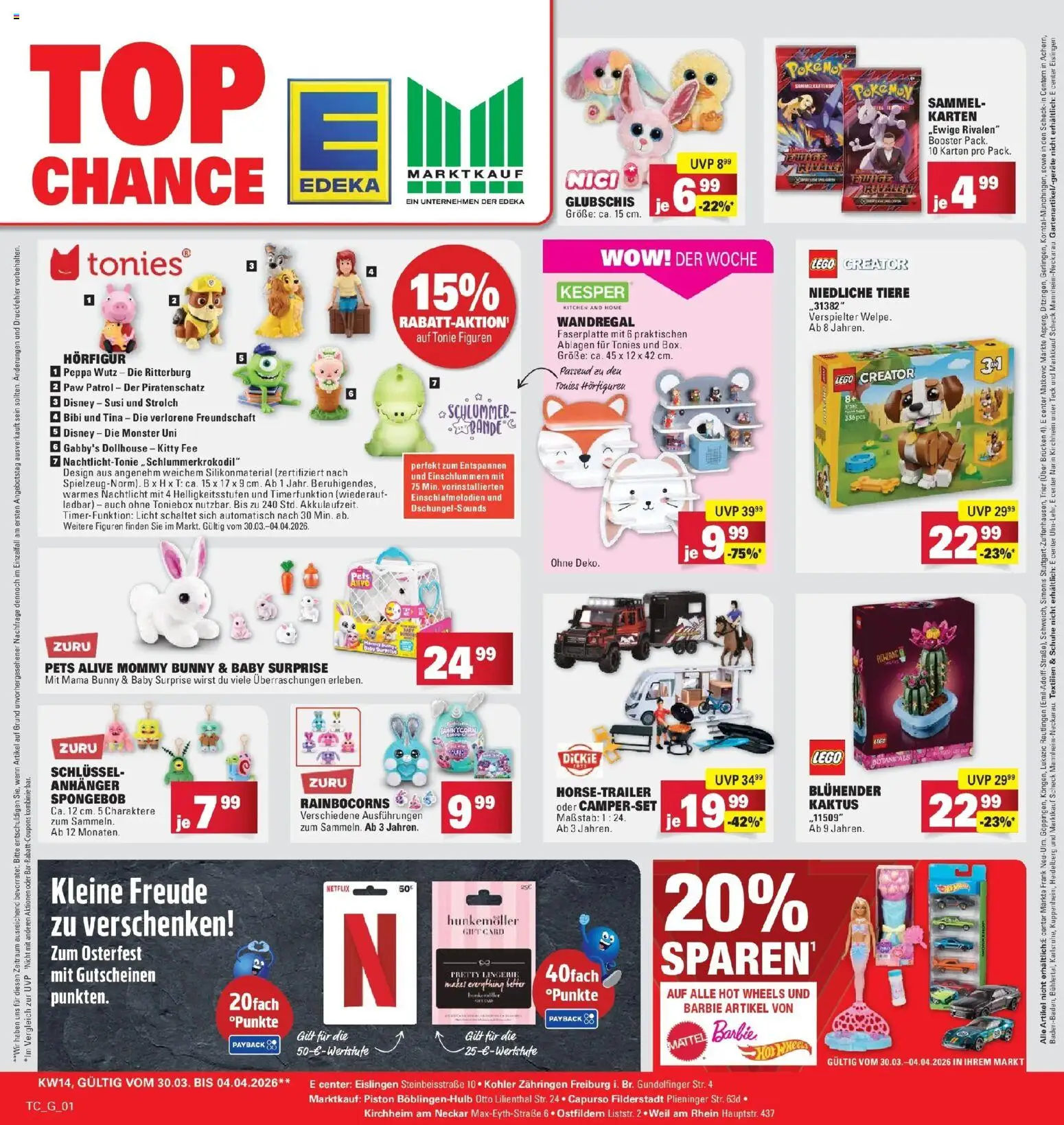 Edeka prospekt Göppingen	 – gültig ab 29.03.2026 | Seite: 37 | Produkte: Wandregal, Monster, Nachtlicht, Audio