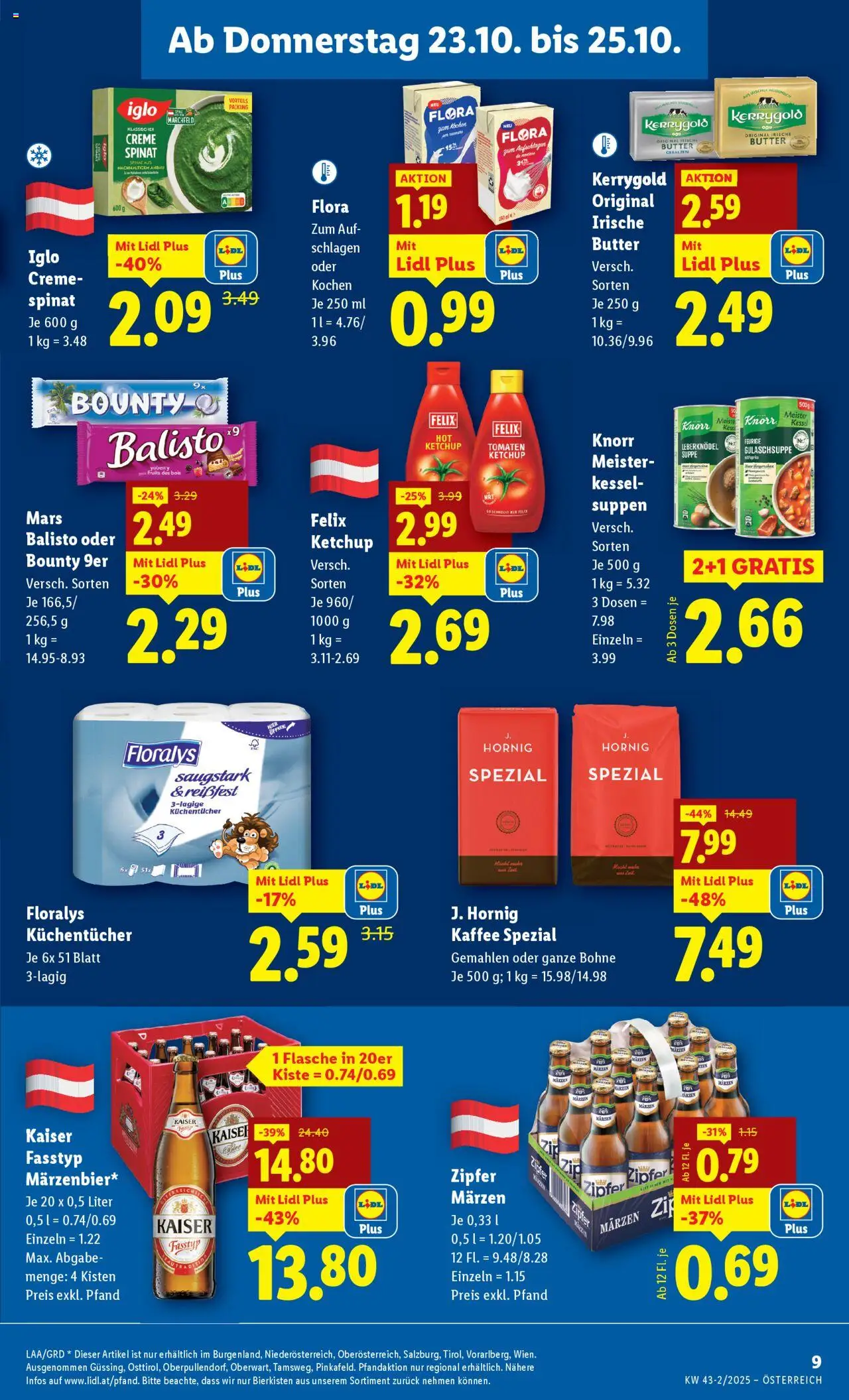 Lidl Flugblatt - Eisenstadt, Ebenfurth, Mattersburg gültig ab 23.10.2025 | Seite: 13 | Produkte: Ketchup, Creme, Kaffee, Tomaten