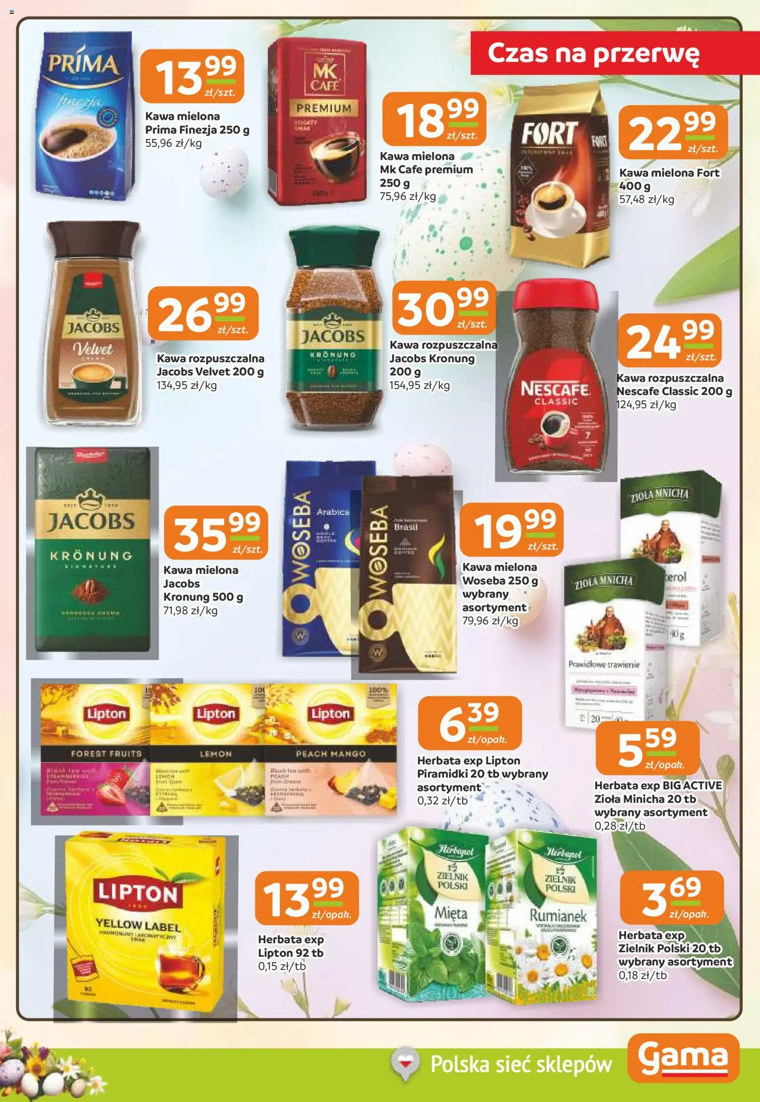 Gama gazetka od 26.03.2026 | Strona: 9 | Produkty: Nescafe, Kawa rozpuszczalna, Kawa, Herbata