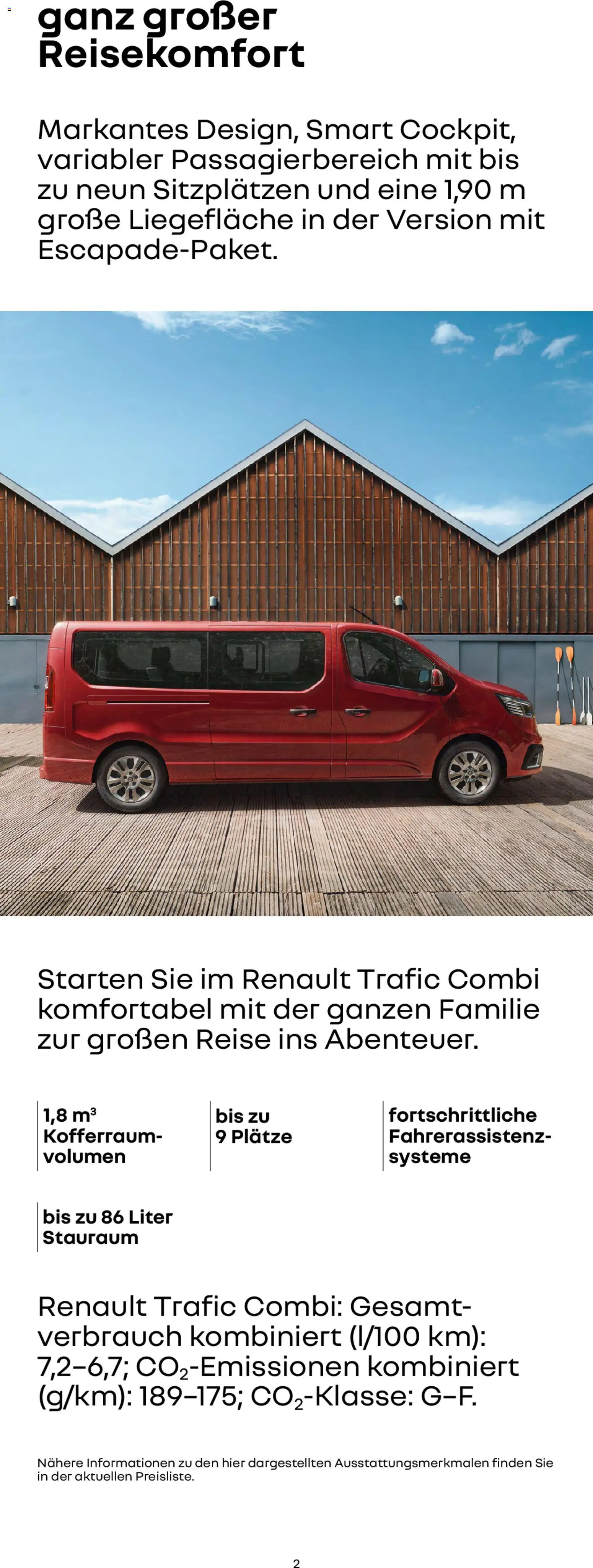 Renault Trafic Combi – gültig ab 15.01.2026 | Seite: 2