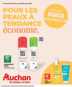 Auchan - Pour les peaux à tendance économe - Voorbeeld van een folder van Auchan, geldig van 28.07.2025