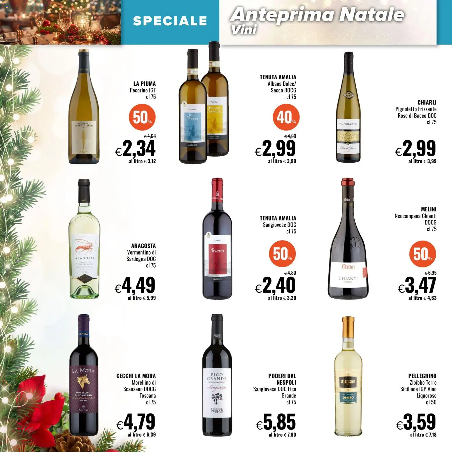 Volantino Famila del 27.11.2025 | Pagina: 4 | Prodotti: Vino, Pecorino