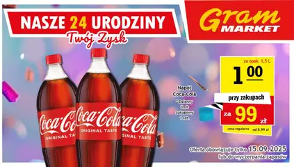 Pogląd oferty "Gram Market Gazetka - Niesłychanie Niskie Ceny" - ważna od 10.09.2025