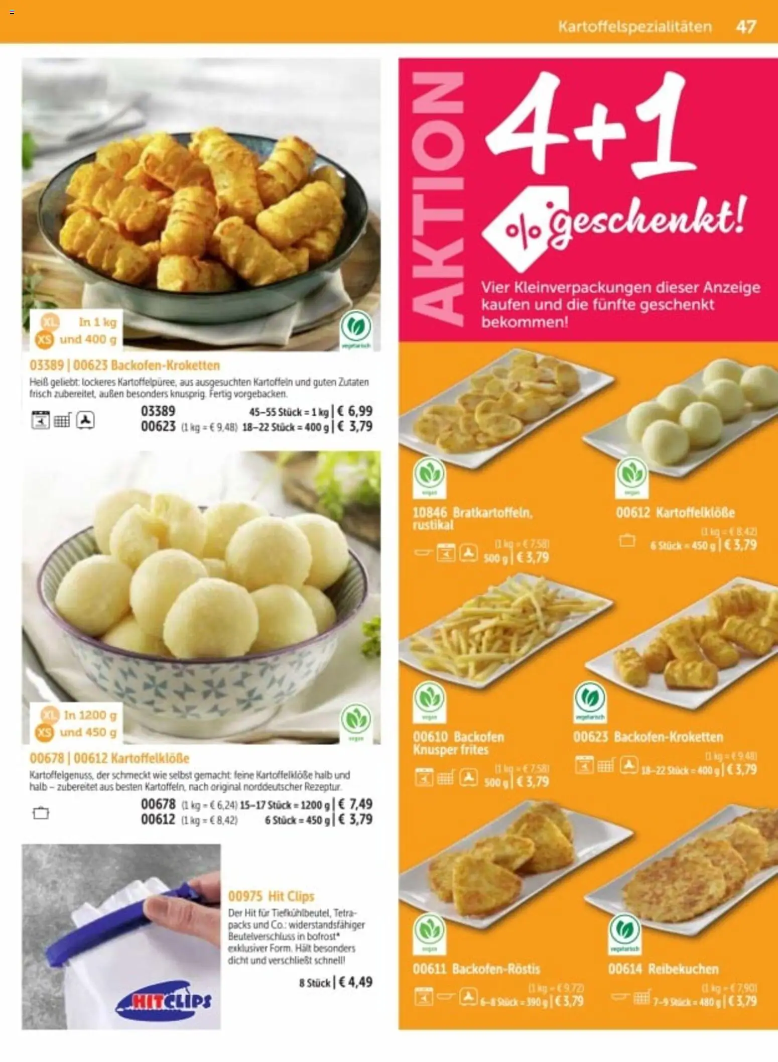 Bofrost Katalog – gültig ab 06.03.2026 | Seite: 47 | Produkte: Kartoffeln, Backofen