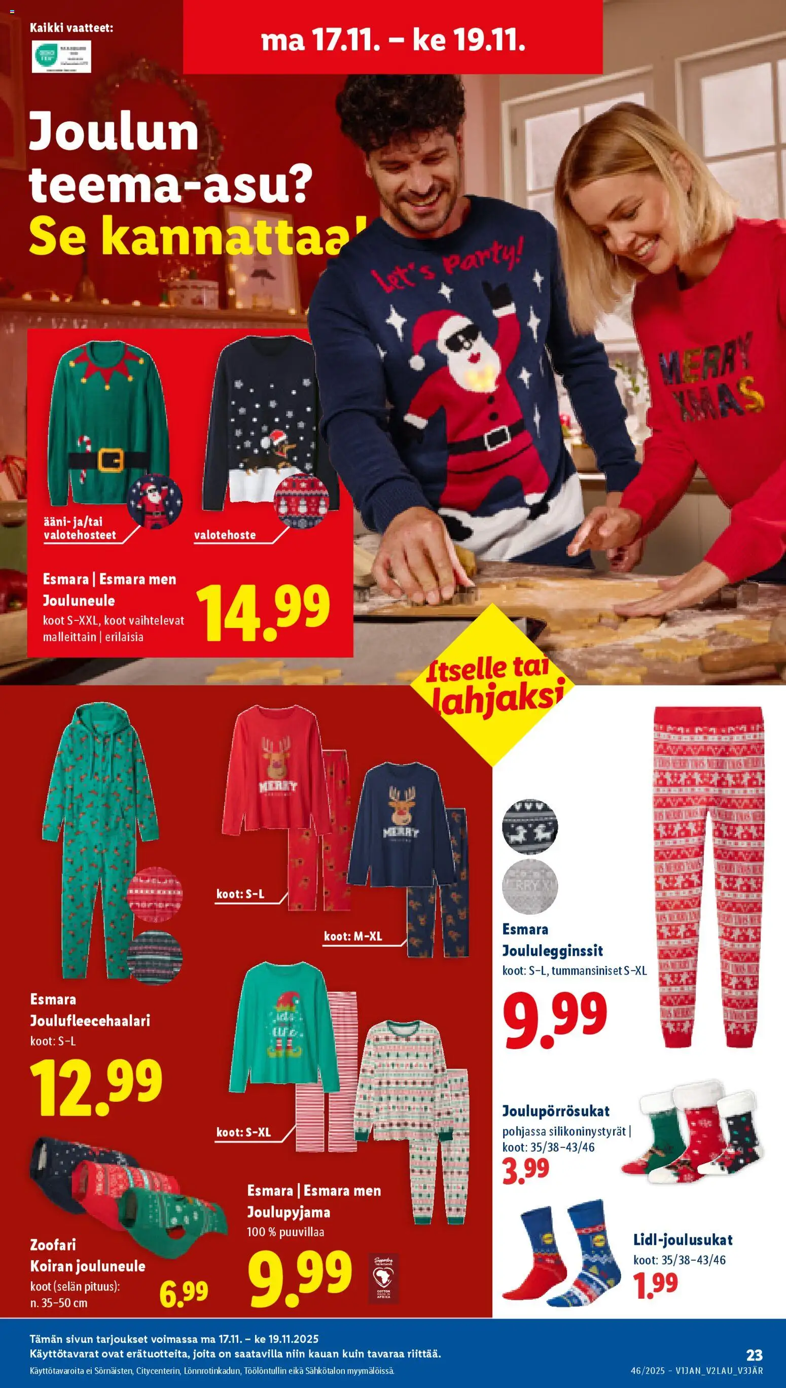 Lidl tarjoukset - Helsinki – voimassa 13.11.2025 alkaen | Sivu: 27 | Tuotteet: Vaatteet