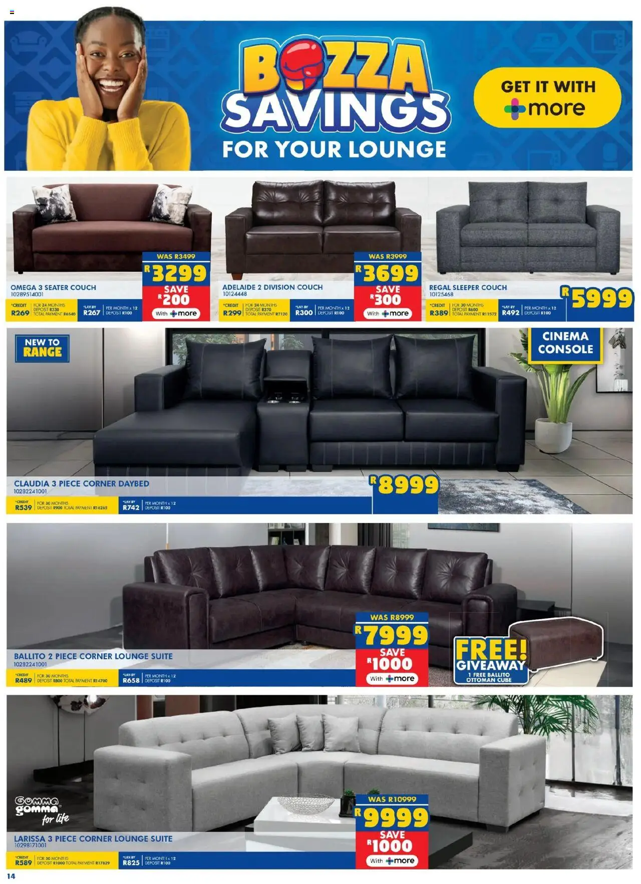 Russells Specials │ valid from 19.06.2025 | Page: 14 | Products: Seater, Couch, Lounge suite, Ottoman