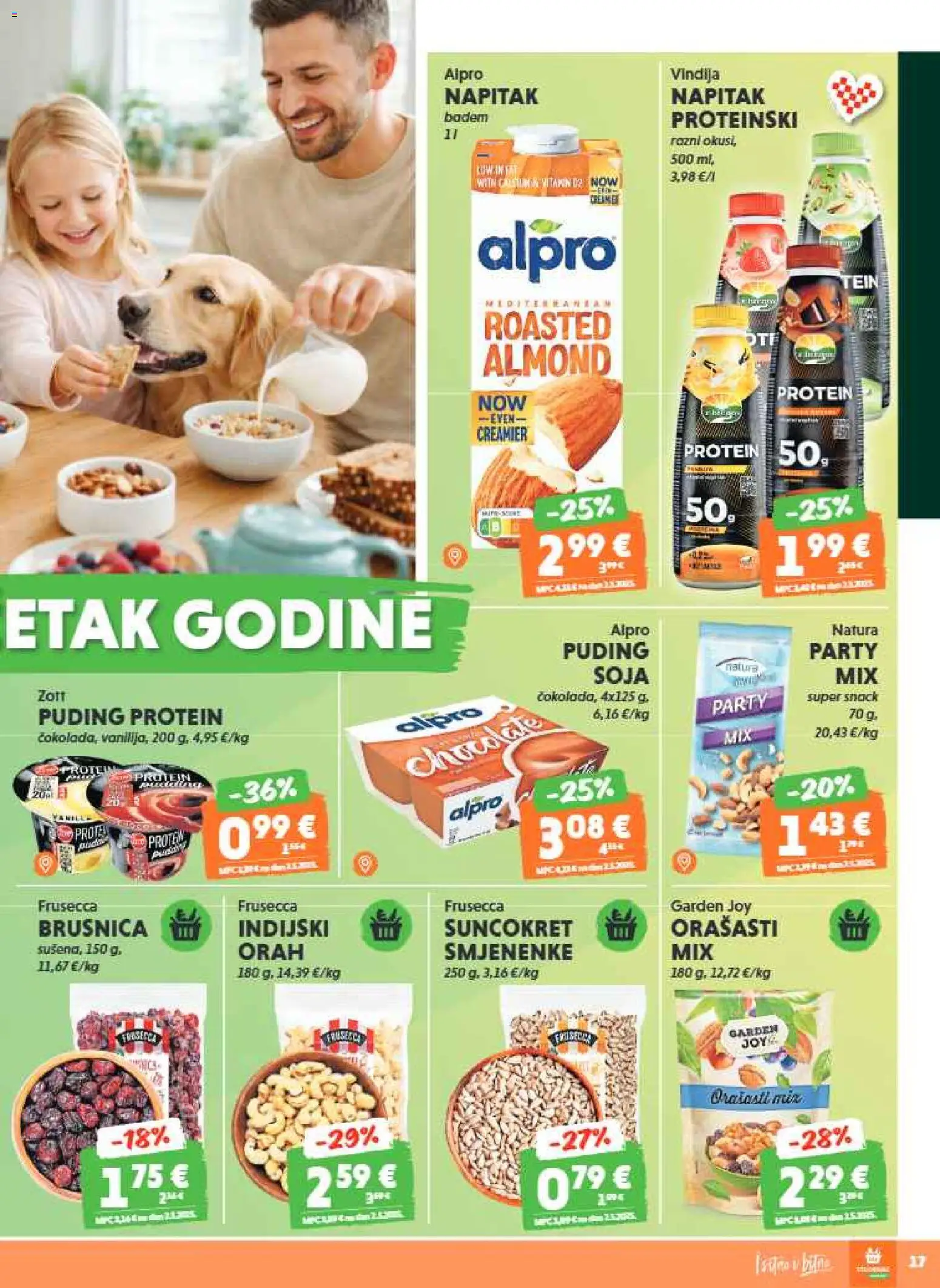 Studenac katalog | vrijedi od 07.01.2026 | Stranica: 17 | Proizvodi: Vindija, Puding, Suncokret, Orah