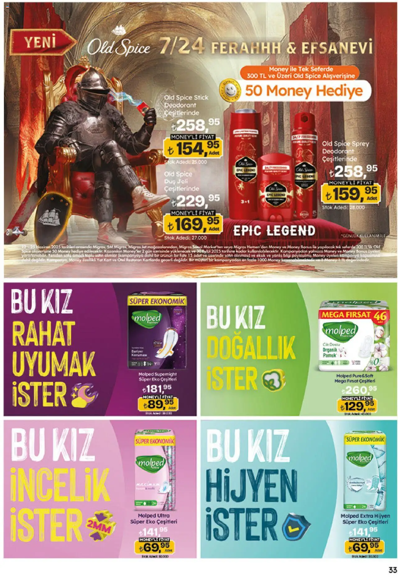 Migros Katalog - Migroskop - 12.06.2025 tarihinden itibaren geçerlidir | Sayfa: 33 | Ürünler: Duş, Duş jeli, Deodorant