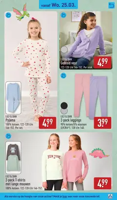 Aldi folder week 13 - Voorbeeld van een folder van Aldi, geldig van 23.03.2026 | Pagina: 49 | Producten: Vest, Pyjama, Leggings