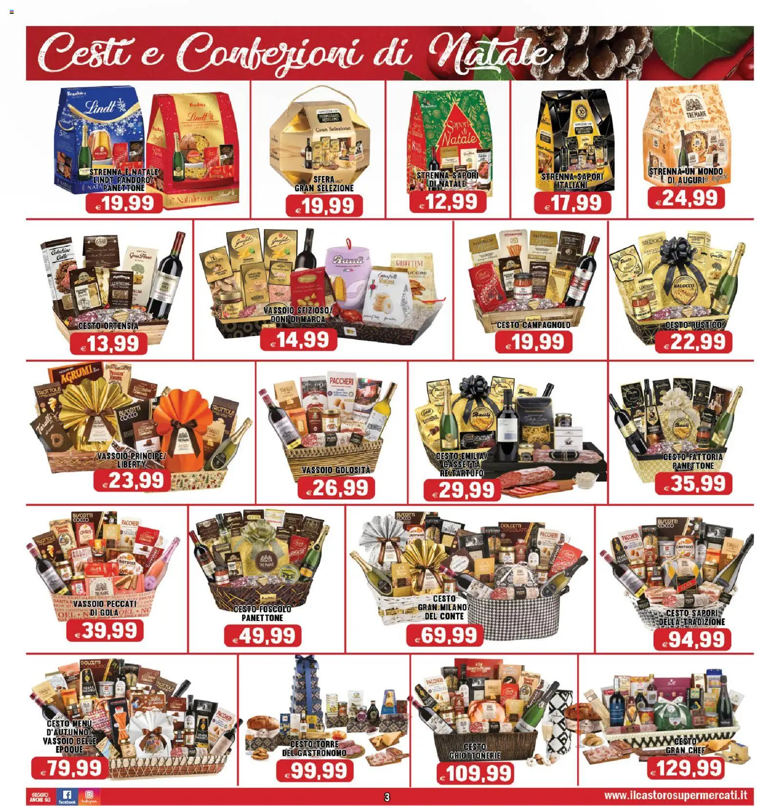 Volantino Il Castoro del 27.11.2025 | Pagina: 3 | Prodotti: Lenticchie, Panettone, Cocco, Forno