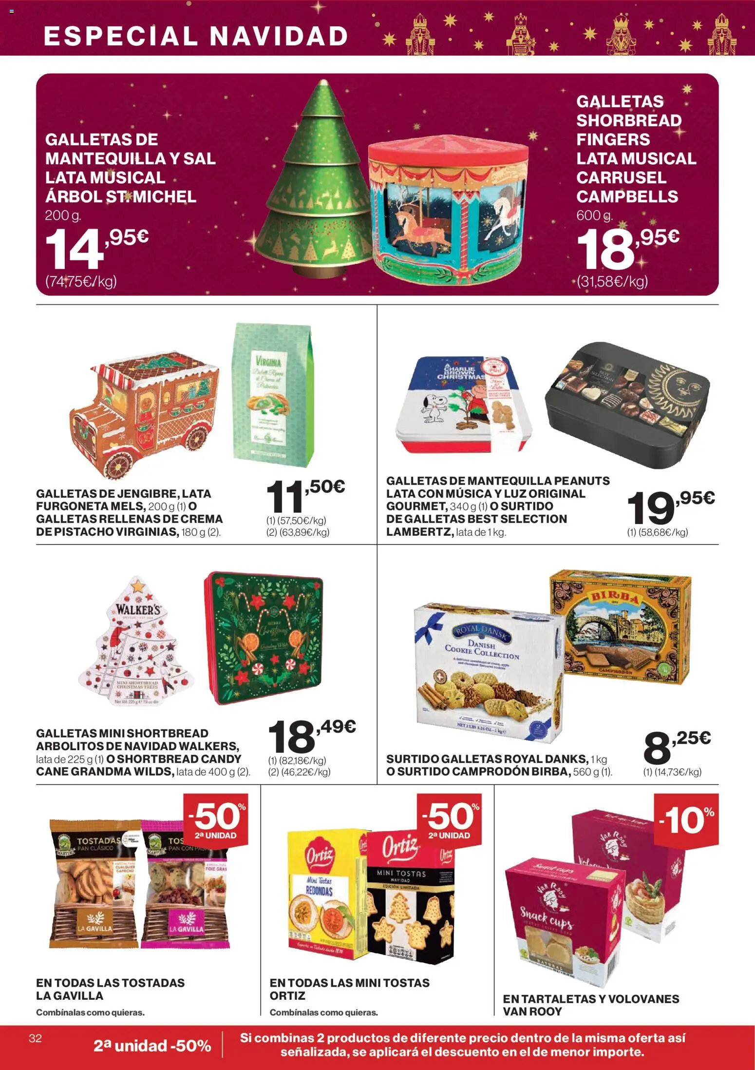 El Corte Inglés ofertas │ válido desde el 04.12.2025 | Página: 32 | Productos: Pan, Crema, Galletas rellenas, Συσκευή ροής
