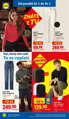Náhled letáku esmaraⓇ Džíny „Super Skinny Fit“, materiál: bavlna, polyester, elastan, 34-46 od 12.01.2026 | Strana: 4 | Produkty: Džíny, Tv