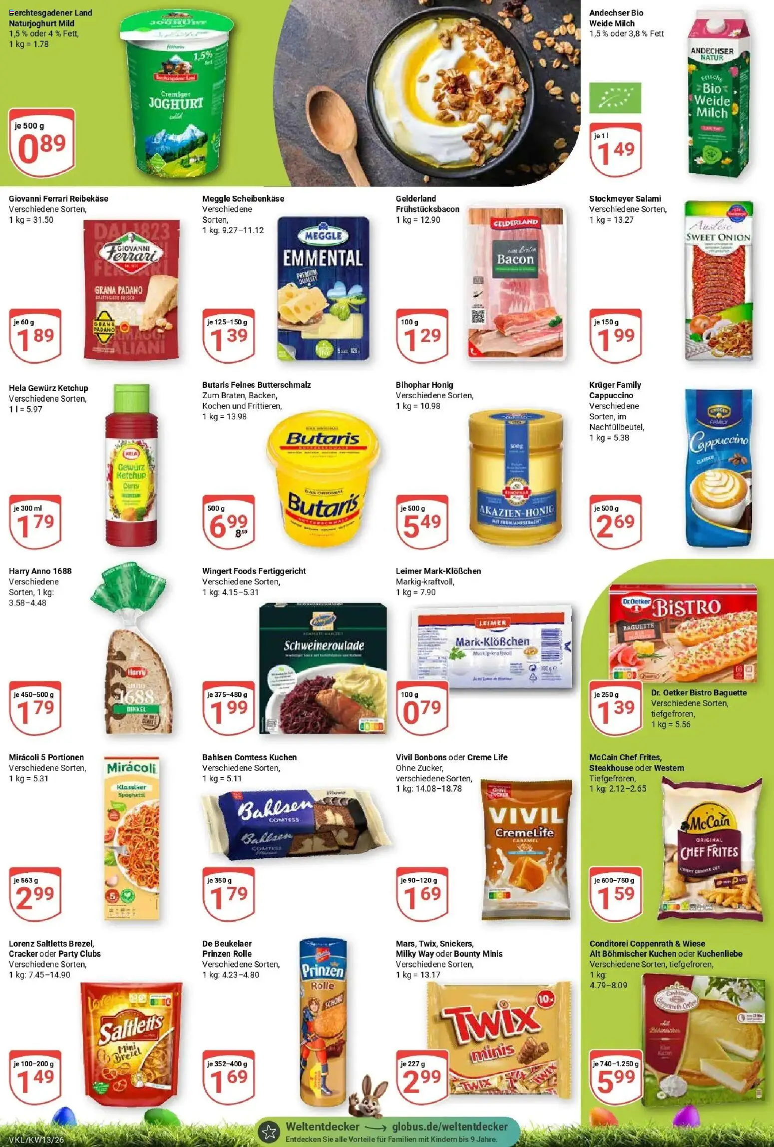 Globus prospekt Völklingen	 – gültig ab 23.03.2026 | Seite: 7 | Produkte: Butterschmalz, Joghurt, Baguette, McCain
