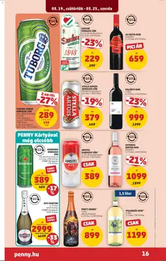 LA FIESTA BOR, többféle, 0,75 liter, 879 Ft/liter - amely érvényes a következő dátumtól: 19.03.2026 | Oldal: 20