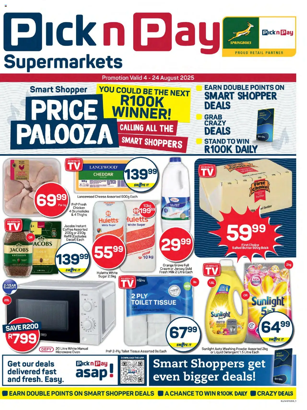 Pick n Pay KwaZulu-Natal - Specials │ valid from 04.08.2025 | Page: 1 | Products: Oven, Microwave, Milk, Cream