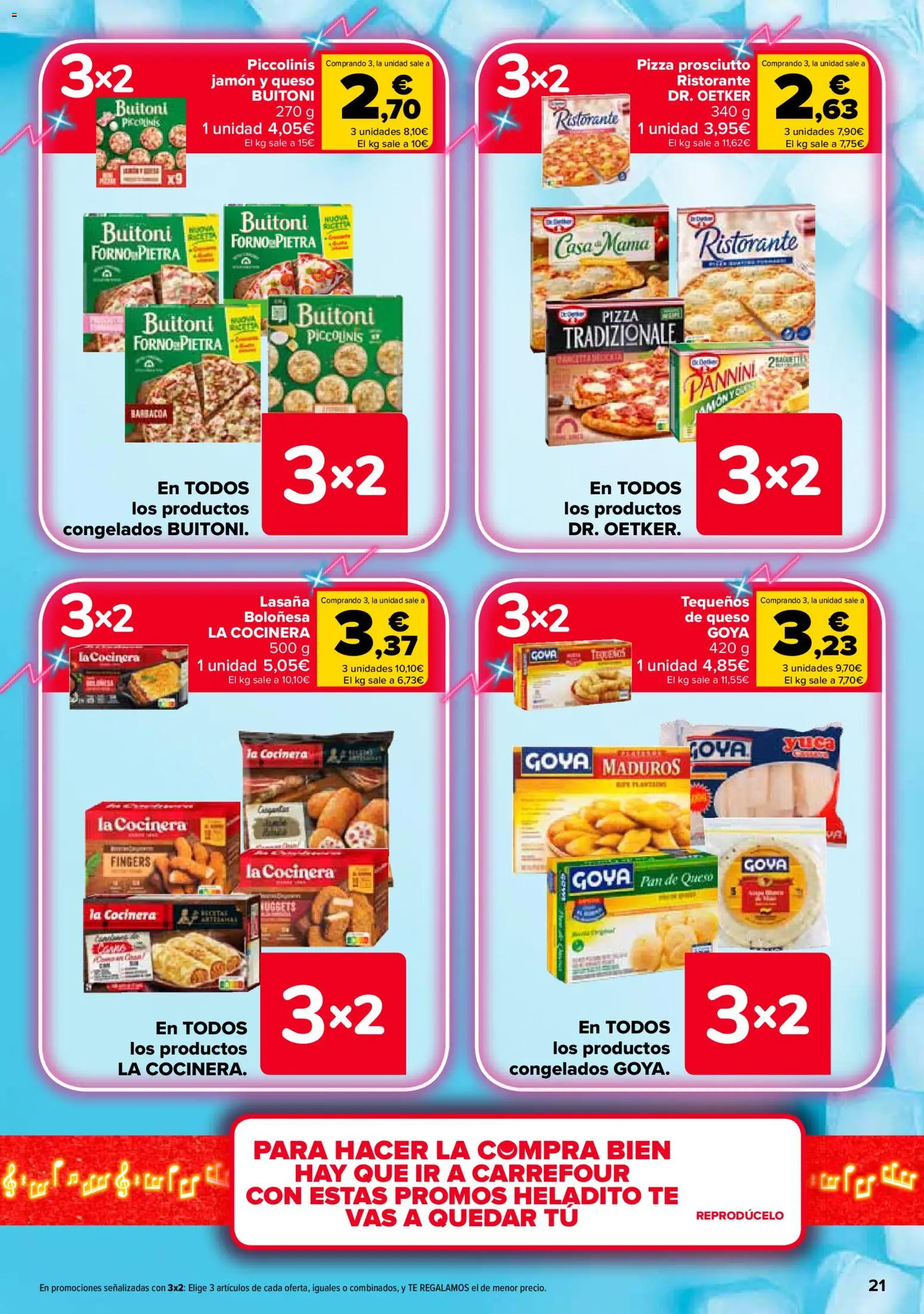 Carrefour folleto │ válido desde el 25.02.2026 | Página: 21 | Productos: Queso, Pizza, Té, Barbacoa