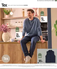 Carrefour - Prévisualisation de Carrefour Spécial cocooning valide à partir de 06.01.2026 | Page: 7 | Produits: Coton, Pantalon, Doudoune, Doudoune sans manche