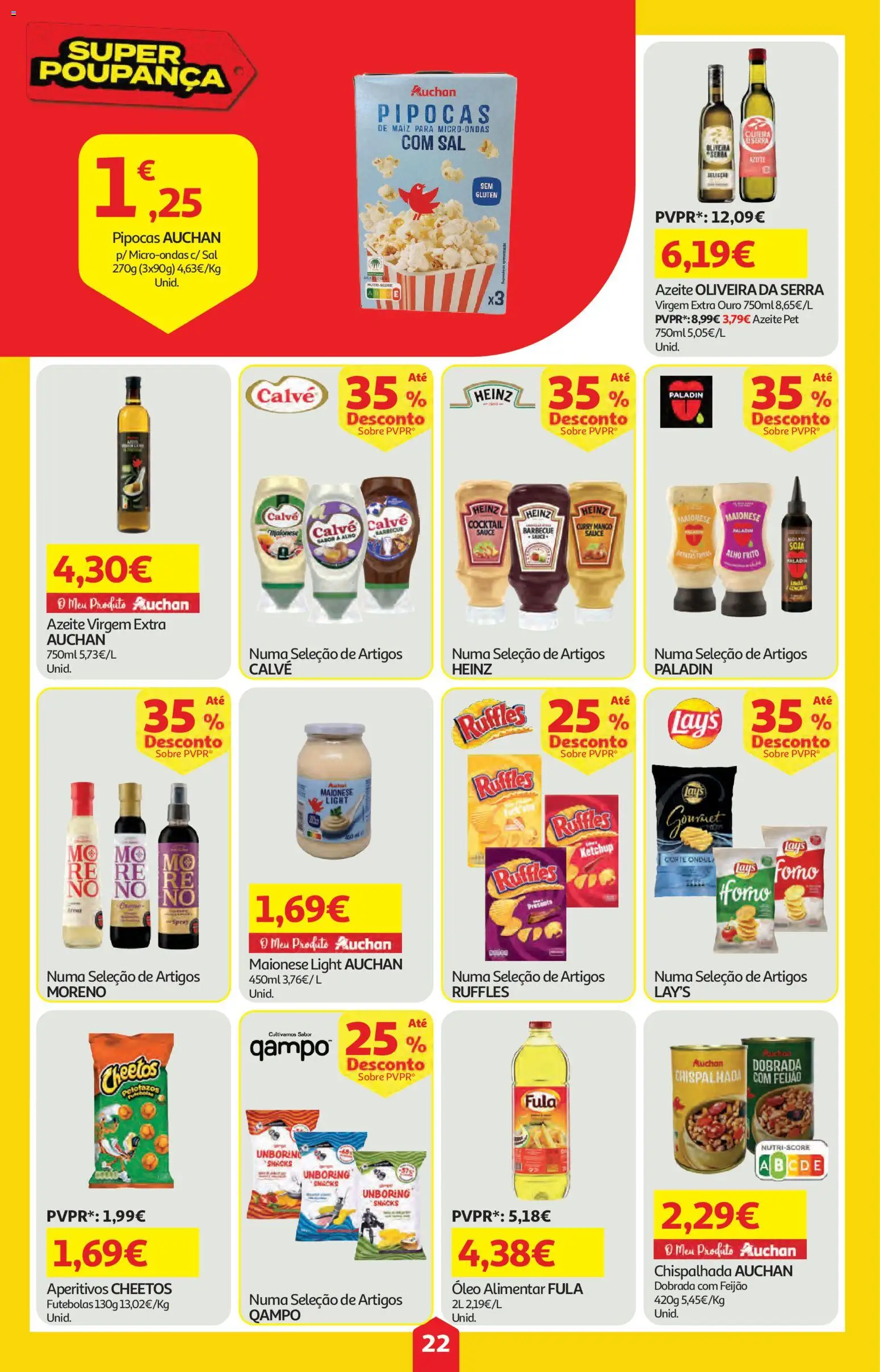 Auchan folheto │ válido de 09.04.2026 | Página: 22 | Produtos: Azeite, Sal, Óleo, Maionese