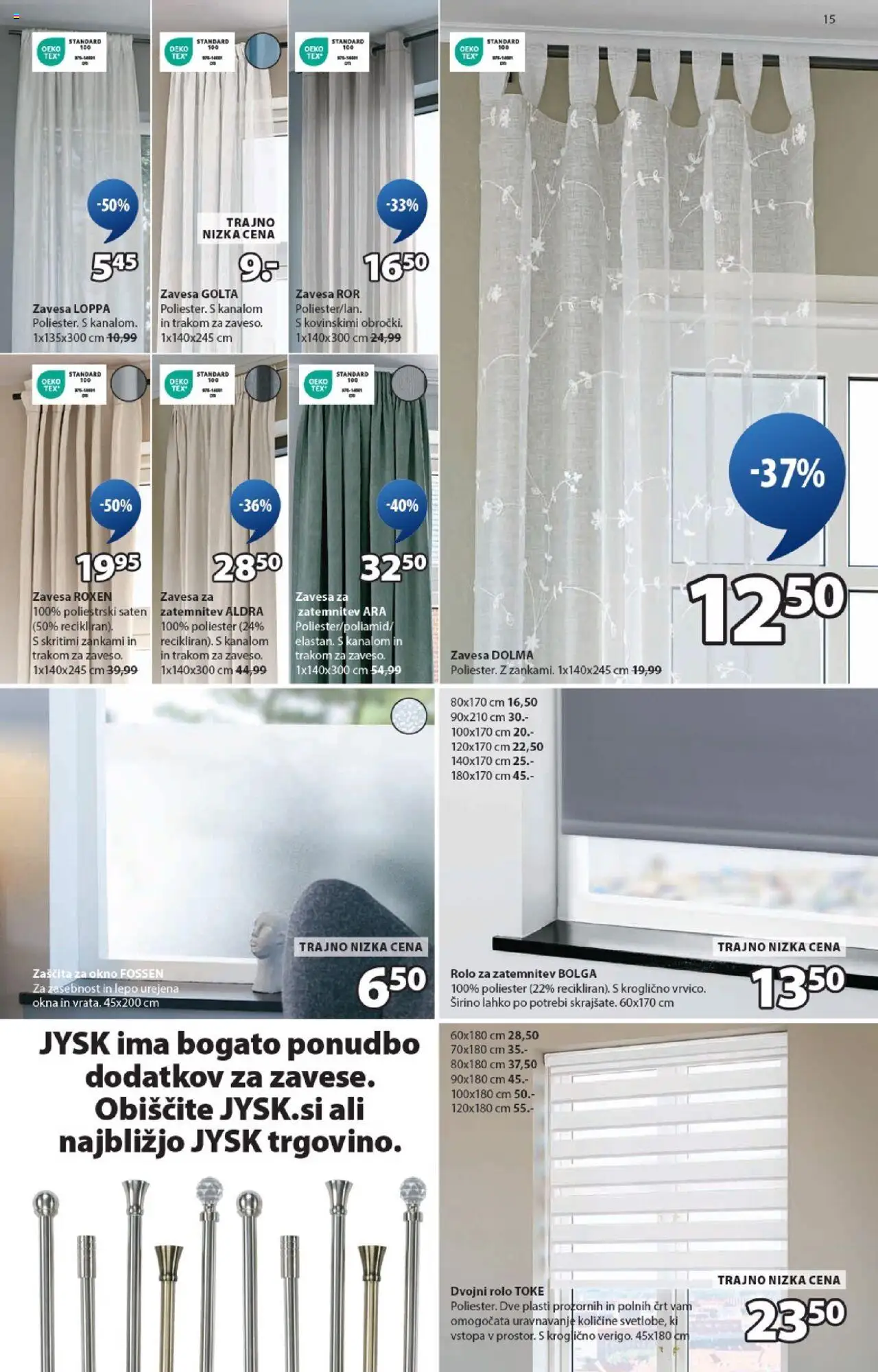 JYSK katalog │ velja od 20.08.2025 | Stran: 15 | Izdelki: Rolo, Okno