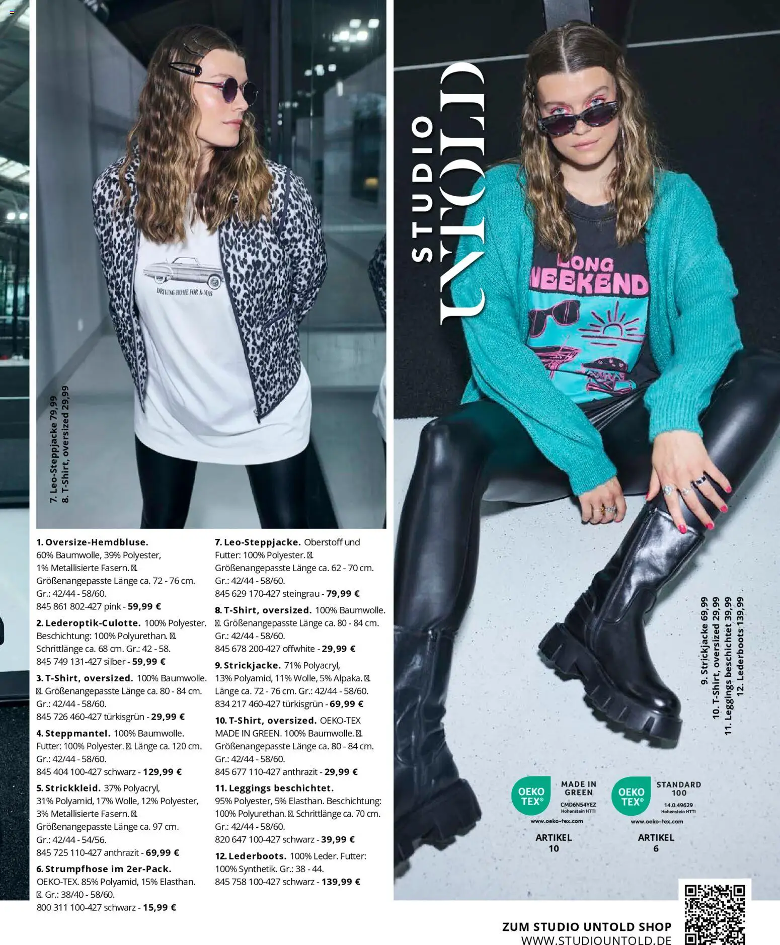 Ulla Popken Prospekt 	 – gültig ab 01.11.2025 | Seite: 77 | Produkte: Leggings, Strickjacke, Strumpfhose