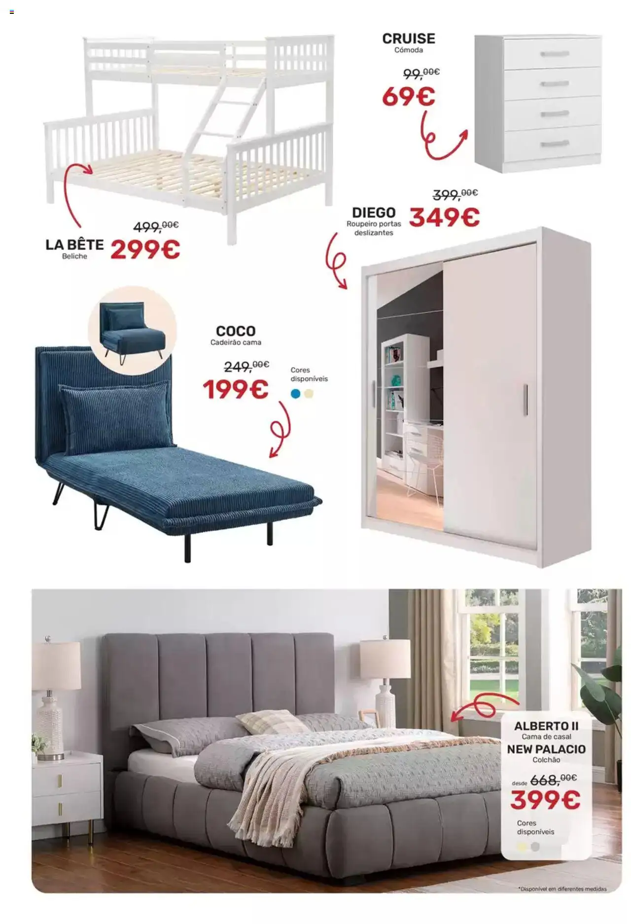 Homycasa folheto │ válido de 29.07.2025 | Página: 6 | Produtos: Roupeiro, Portas, Cama, Colchão
