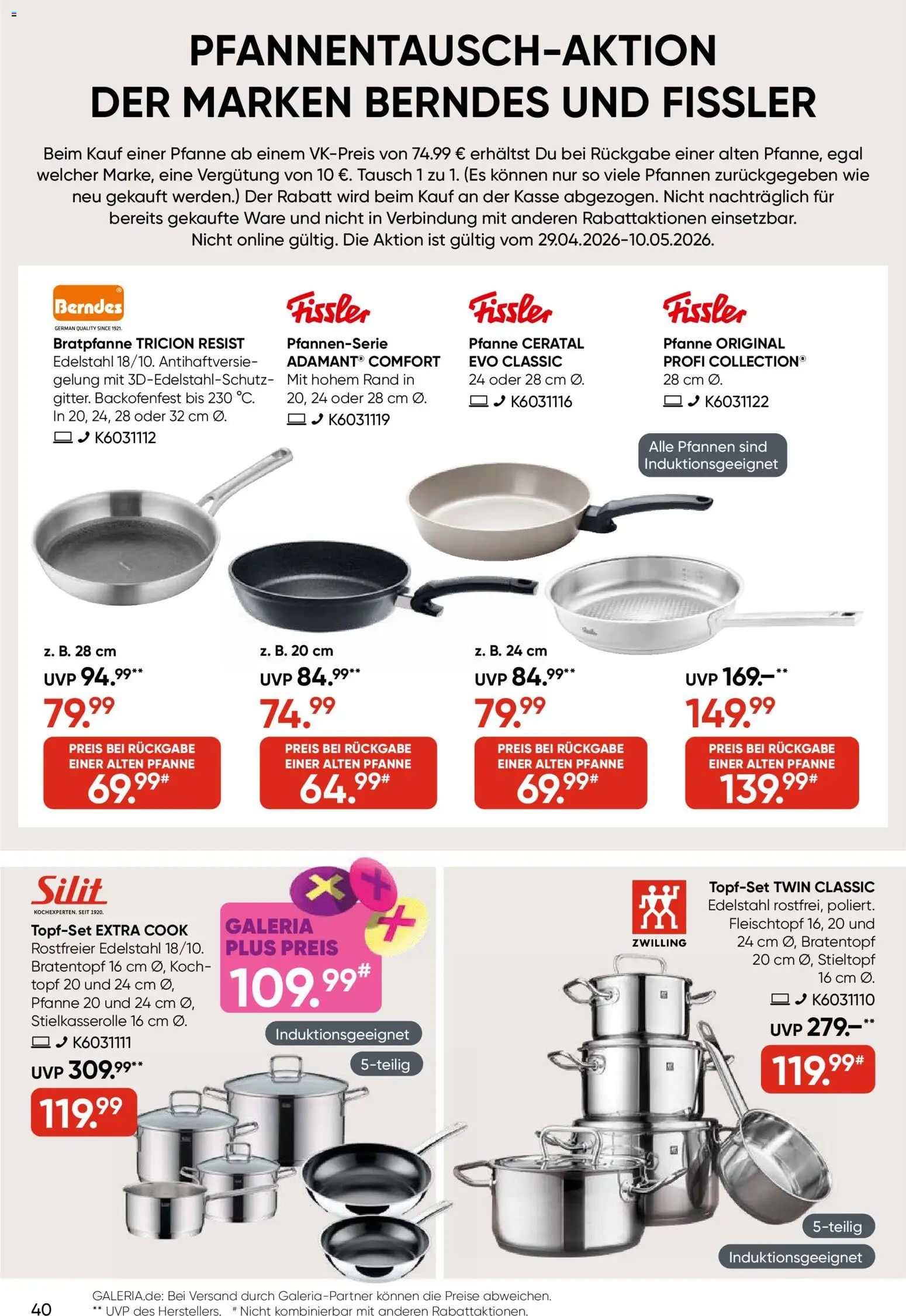 Galeria Karstadt Kaufhof Prospekt 	 – gültig ab 29.04.2026 | Seite: 40