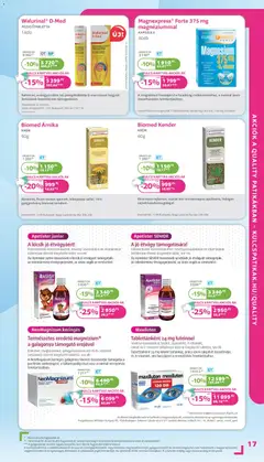 Kulcs Patika akciós újság - amely érvényes a következő dátumtól: 01.03.2026 | Oldal: 17 | Termékek: Pezsgőtabletta, Bor, Só