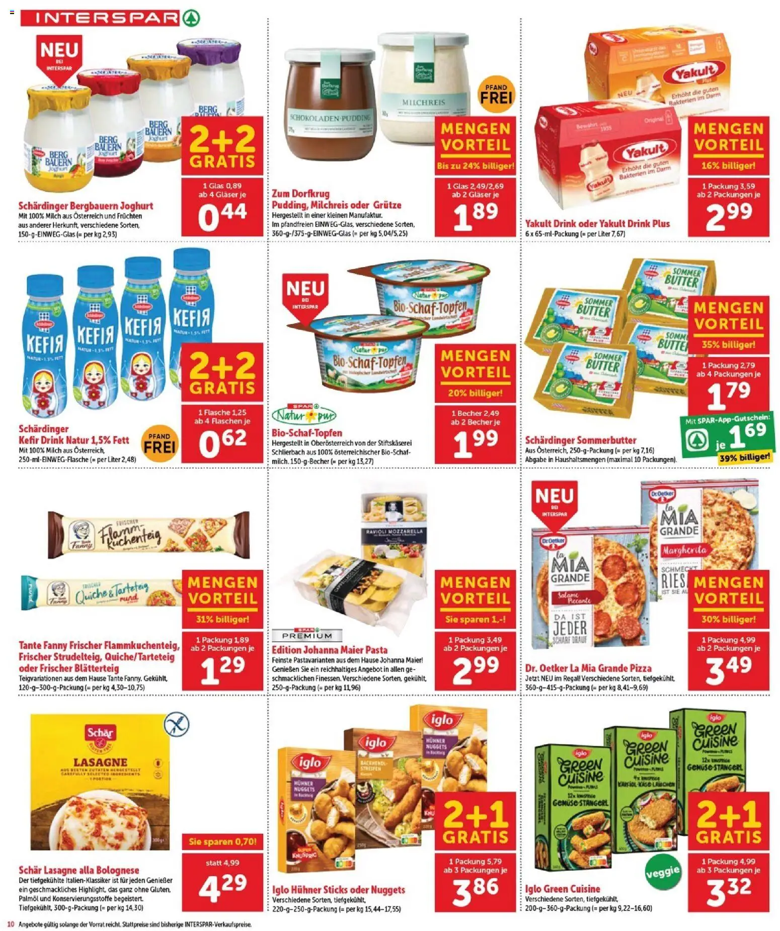 Interspar Flugblatt - Burgenland Sued gültig ab 26.02.2026 | Seite: 11 | Produkte: Gemüse, Regal, Milch, Pizza