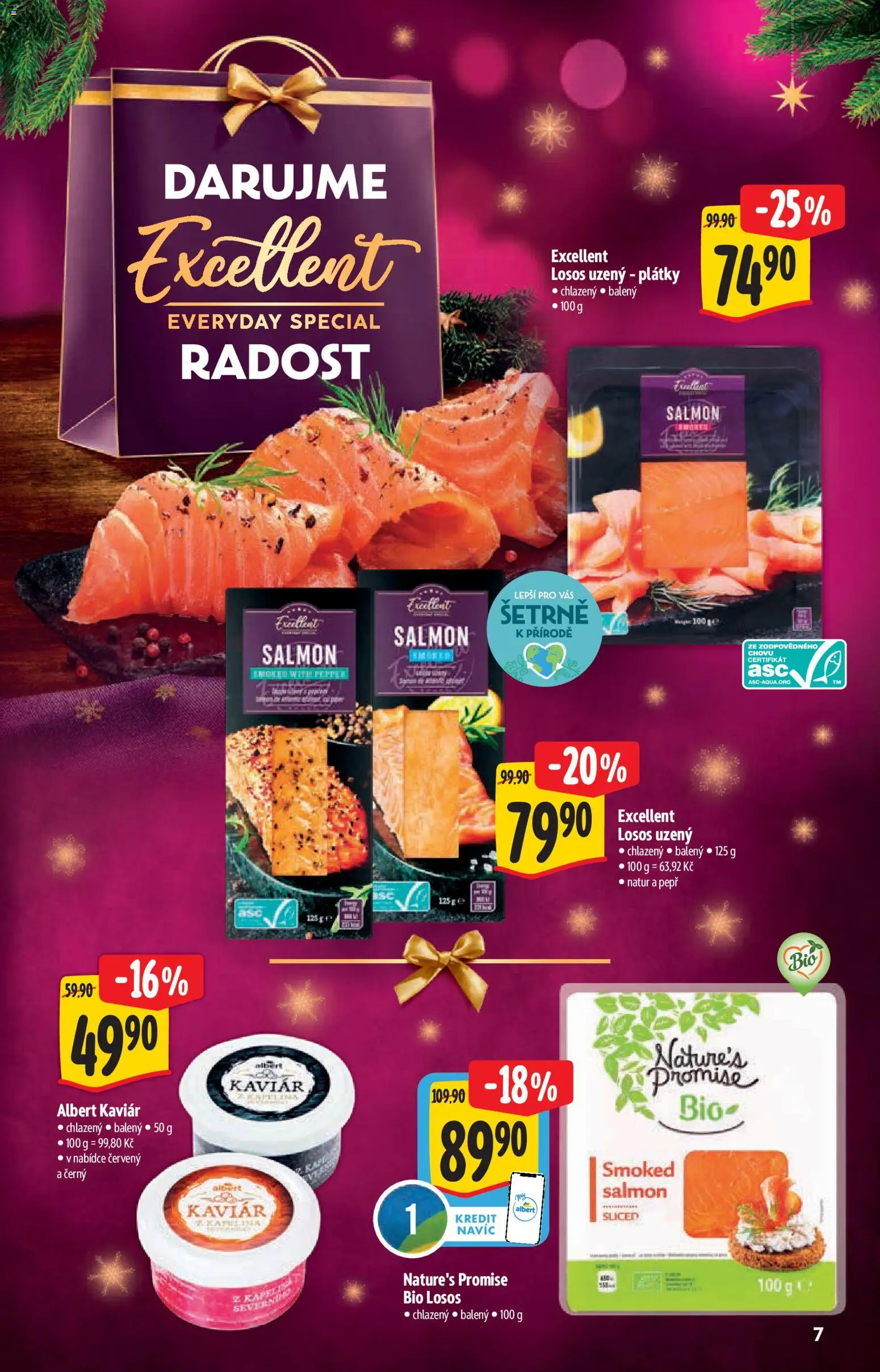 Albert katalog - Supermarket od 29.10.2025 | Strana: 7 | Produkty: Kaviár, Losos