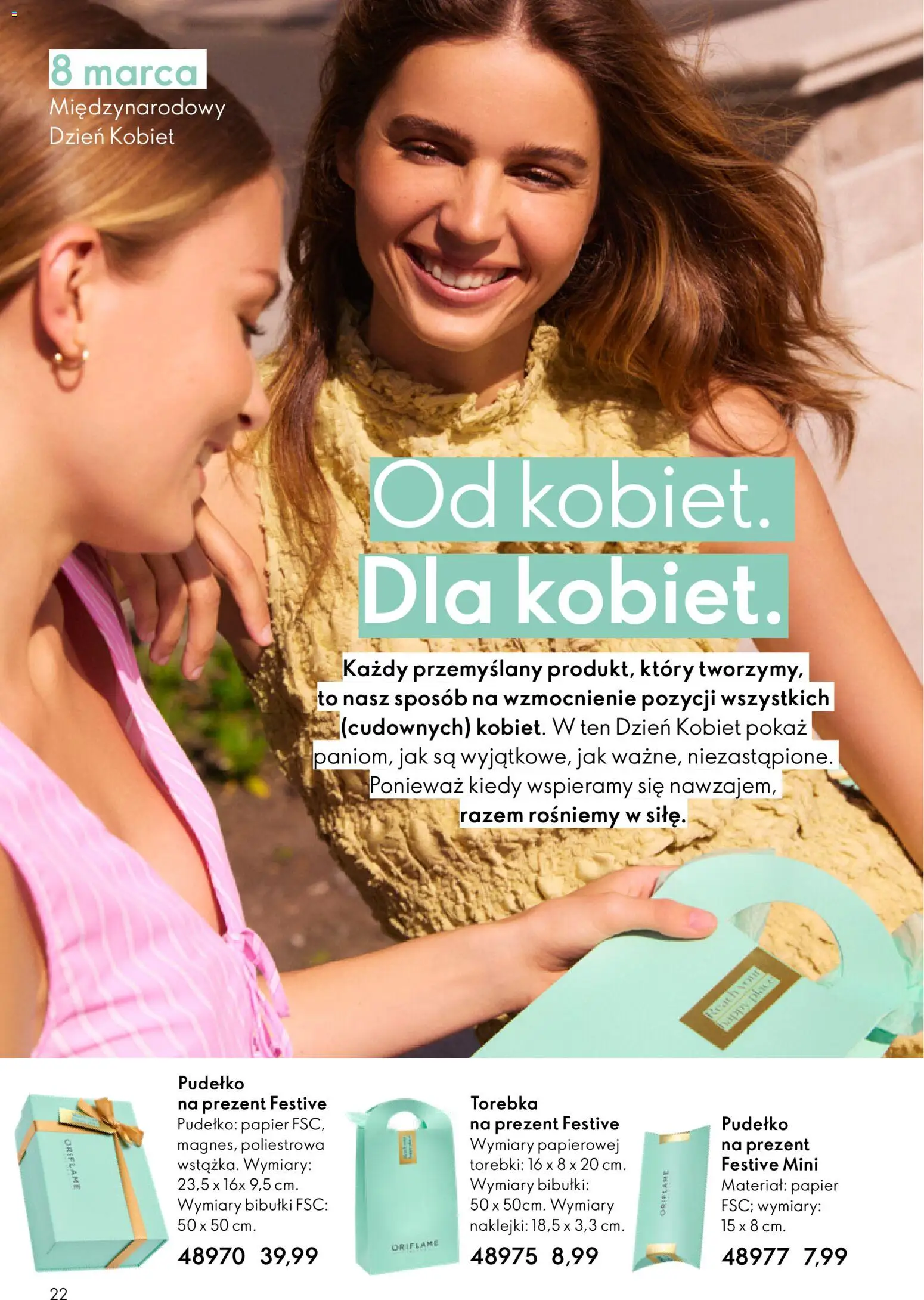 Oriflame Katalog 3 2026 od 11.02.2026 | Strona: 22 | Produkty: Torebka, Pudełko, Naklejki, Torebki
