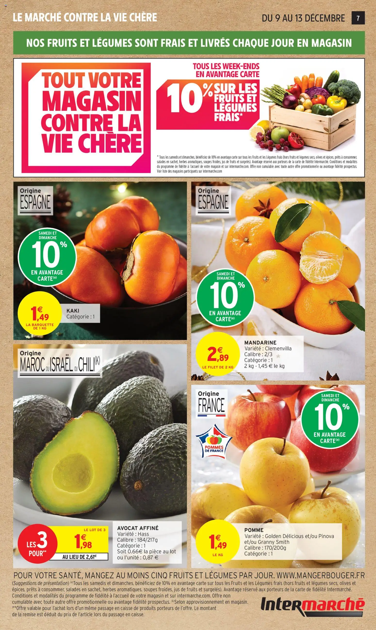 {H1} | Page: 7 | Produits: Olives, Pomme, Kaki, Pommes