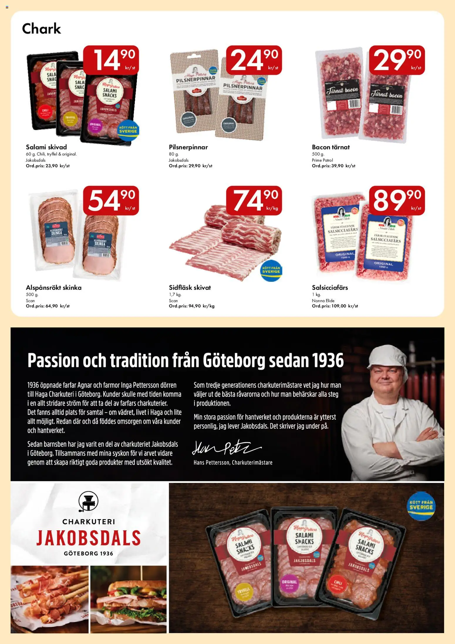 Snabbgross reklamblad aktuell från 06.04.2026 | Sida: 4 | Produkter: Bacon, Salami, Skinka