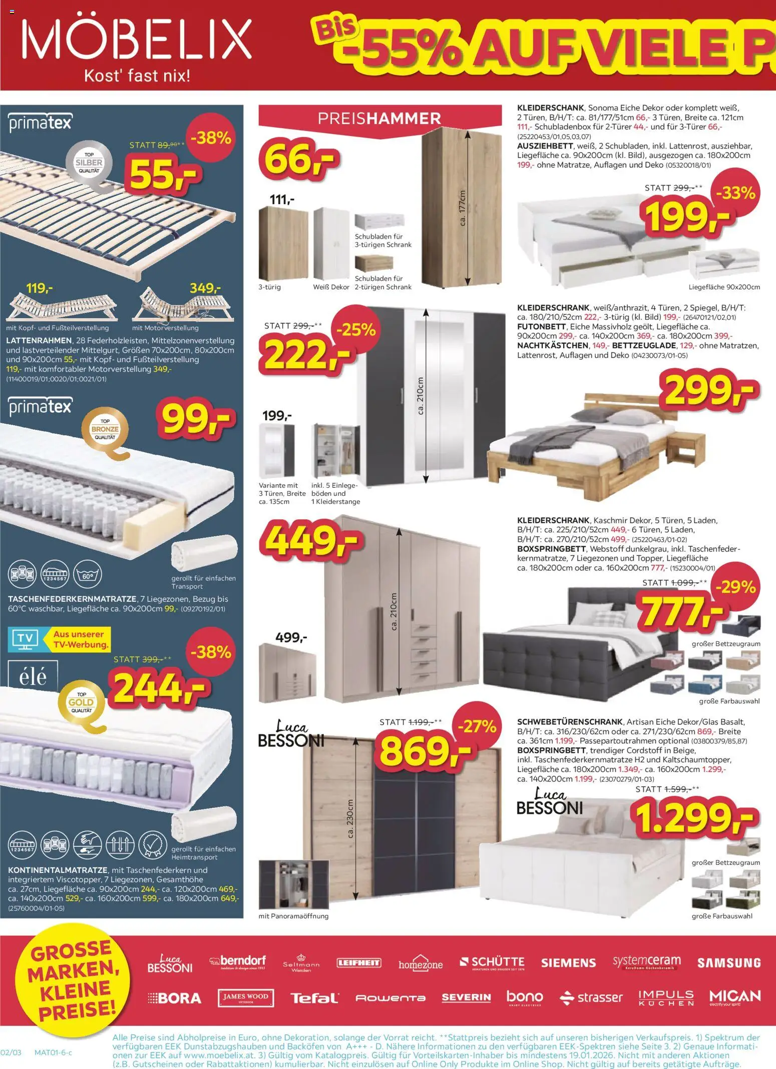 Möbelix Angebote gültig ab 13.01.2026 | Seite: 2 | Produkte: Schrank, Samsung