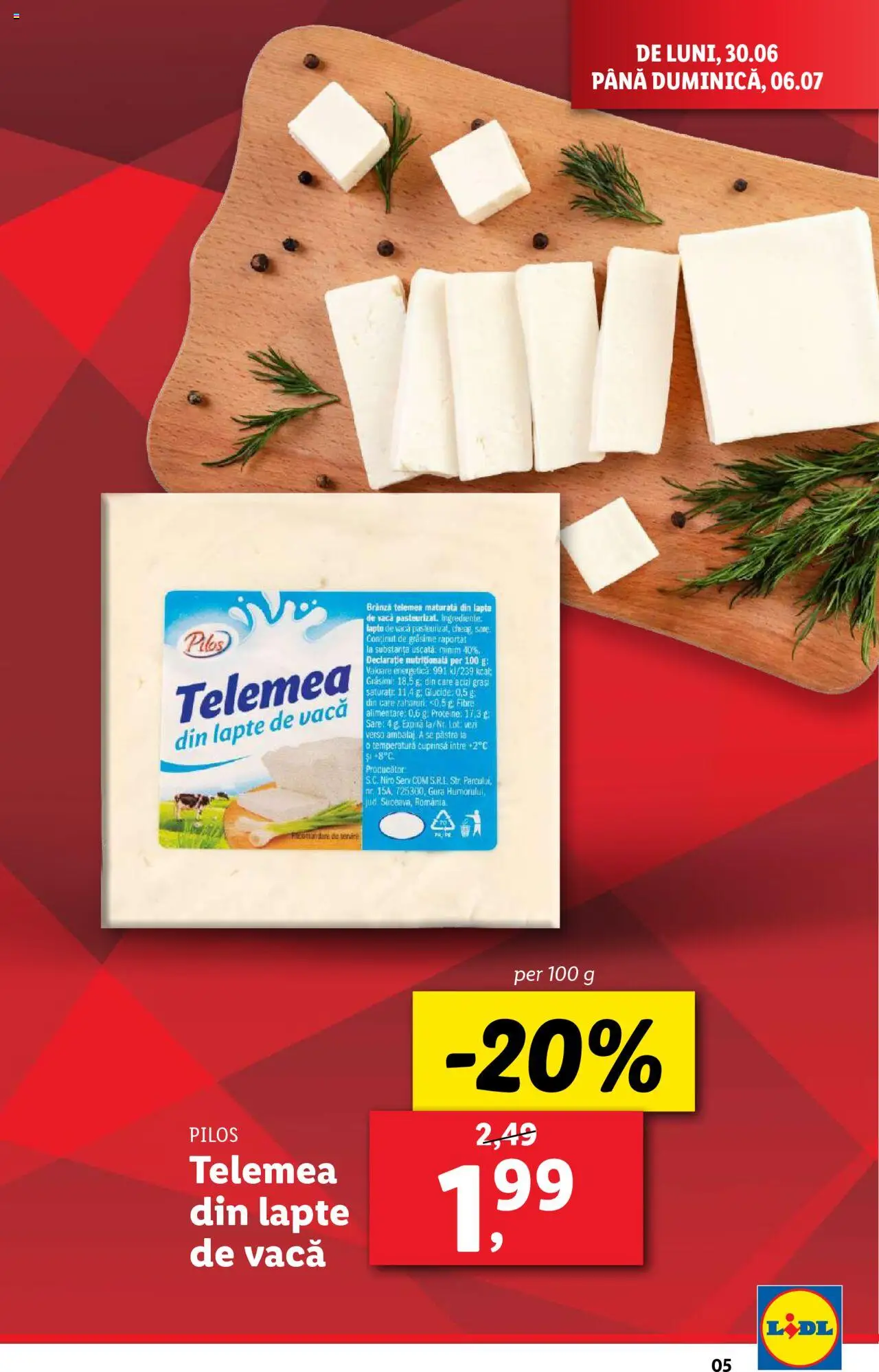 Catalog Lidl – valabil de la 30.06.2025 | Pagină: 5 | Produse: Masaüstü kılıfı, Toplar, Lapte, Sare