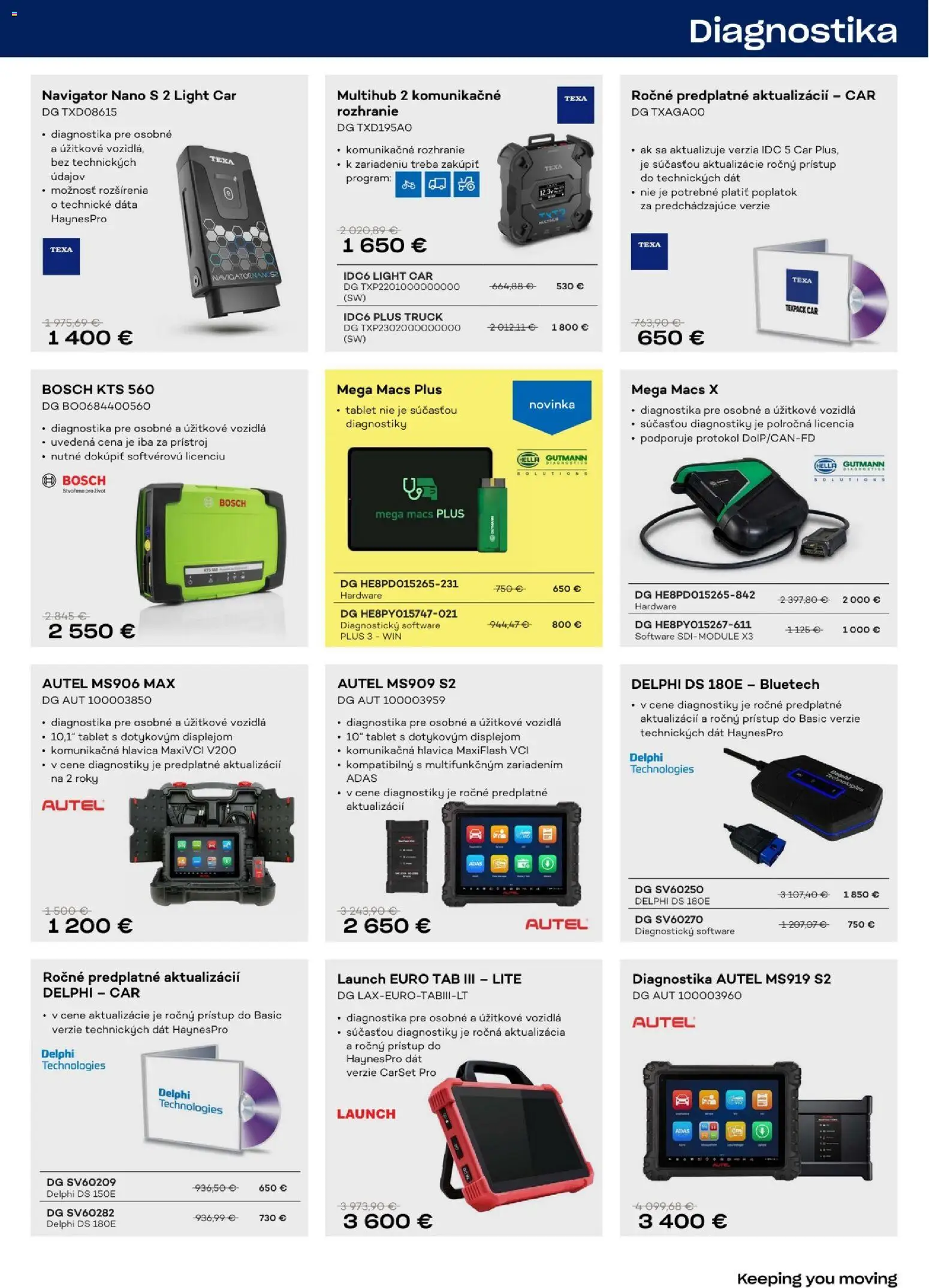 Nové Auto Kelly akcie – leták je platný od 09.03.2026 | Strana: 17 | Produkty: Tablet, Bosch