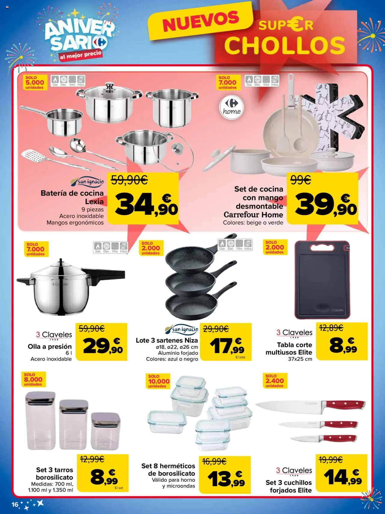 Carrefour - Super chollos │ válido desde el 07.10.2025 | Página: 16 | Productos: Horno, Cocina, Ρούτερ, Batería