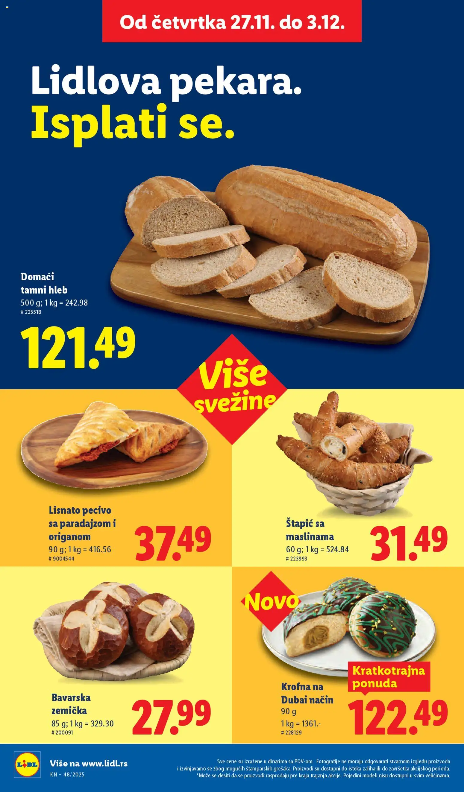 Lidl katalog - važi od 27.11.2025 | Strana: 20 | Proizvode: Hleb, Pecivo