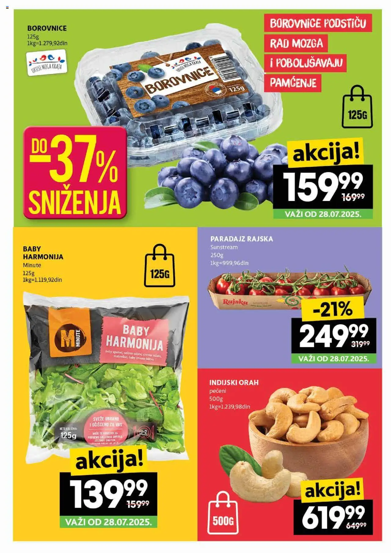 Idea katalog - važi od 24.07.2025 | Strana: 13 | Proizvode: Indijski orah, Orah, Paradajz