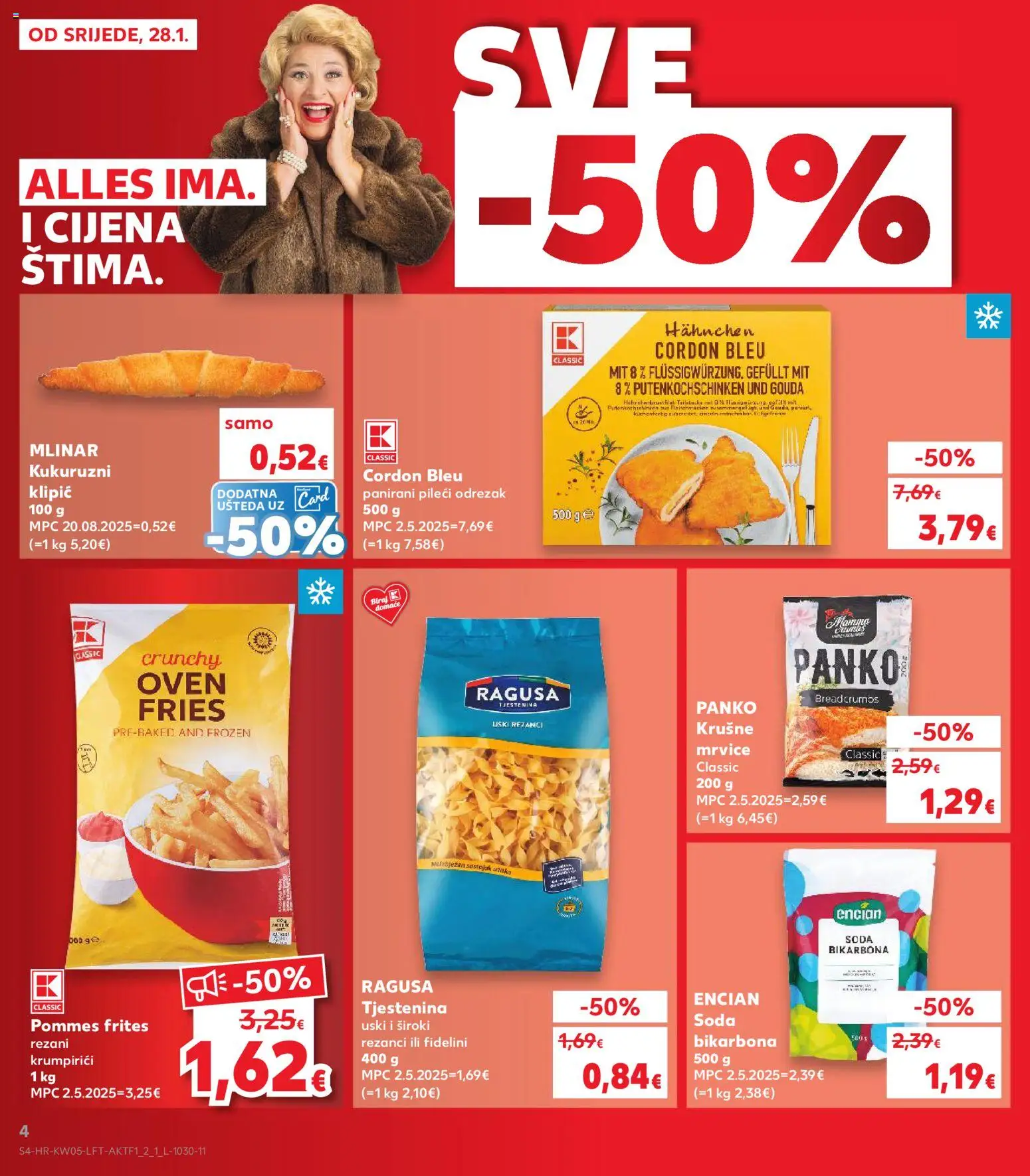 Kaufland HR akciós ujság - amely érvényes a következő dátumtól: 28.01.2026 | Oldal: 4
