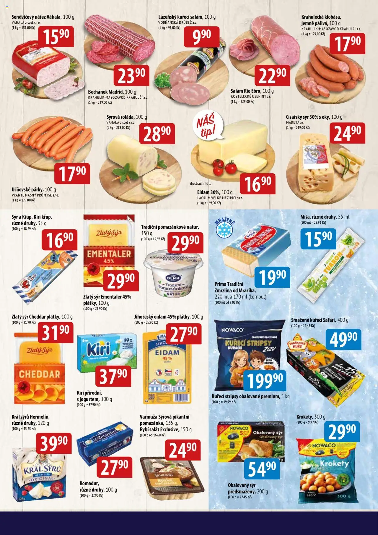 BALA velký leták Holba od 17.09.2025 | Strana: 3 | Produkty: Rybí salát, Tvaroh, Uzeniny, Kuřecí stripsy