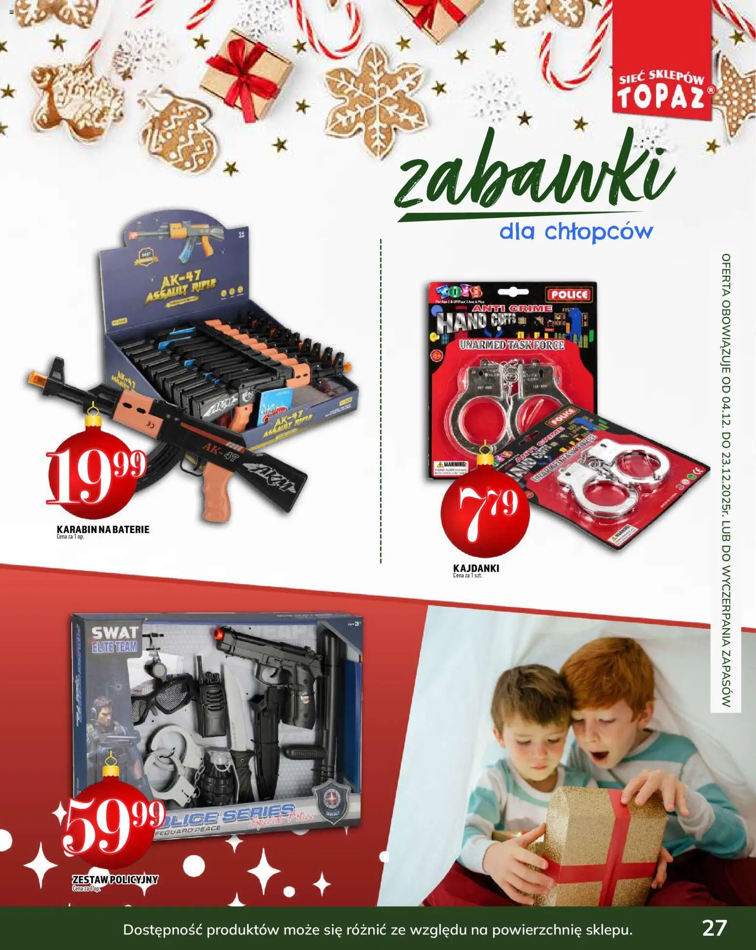 Topaz Gazetka - Podaruj dobre chwile od 04.12.2025 | Strona: 27 | Produkty: Baterie
