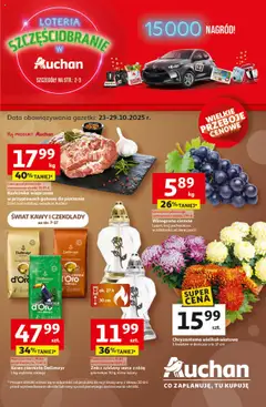 Pogląd oferty "Auchan Gazetka - Wielkie przeboje cenowe Hipermarket" - ważna od 23.10.2025